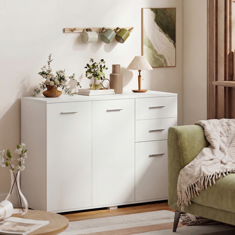 image 1 of HOMCOM Modern Sideboard Kitchen Storage Cabinet