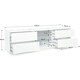 image 8 of Centurion Supports AVITUS ULTRA Remote Friendly BeamThru Gloss White with 4-White Drawers 32"-65" Flat Screen TV Cabinet White