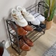 image 6 of 4 or 5 Tier Shoe Storage Rack Footwear Stand Shelf Hallway Entryway Organiser | Black