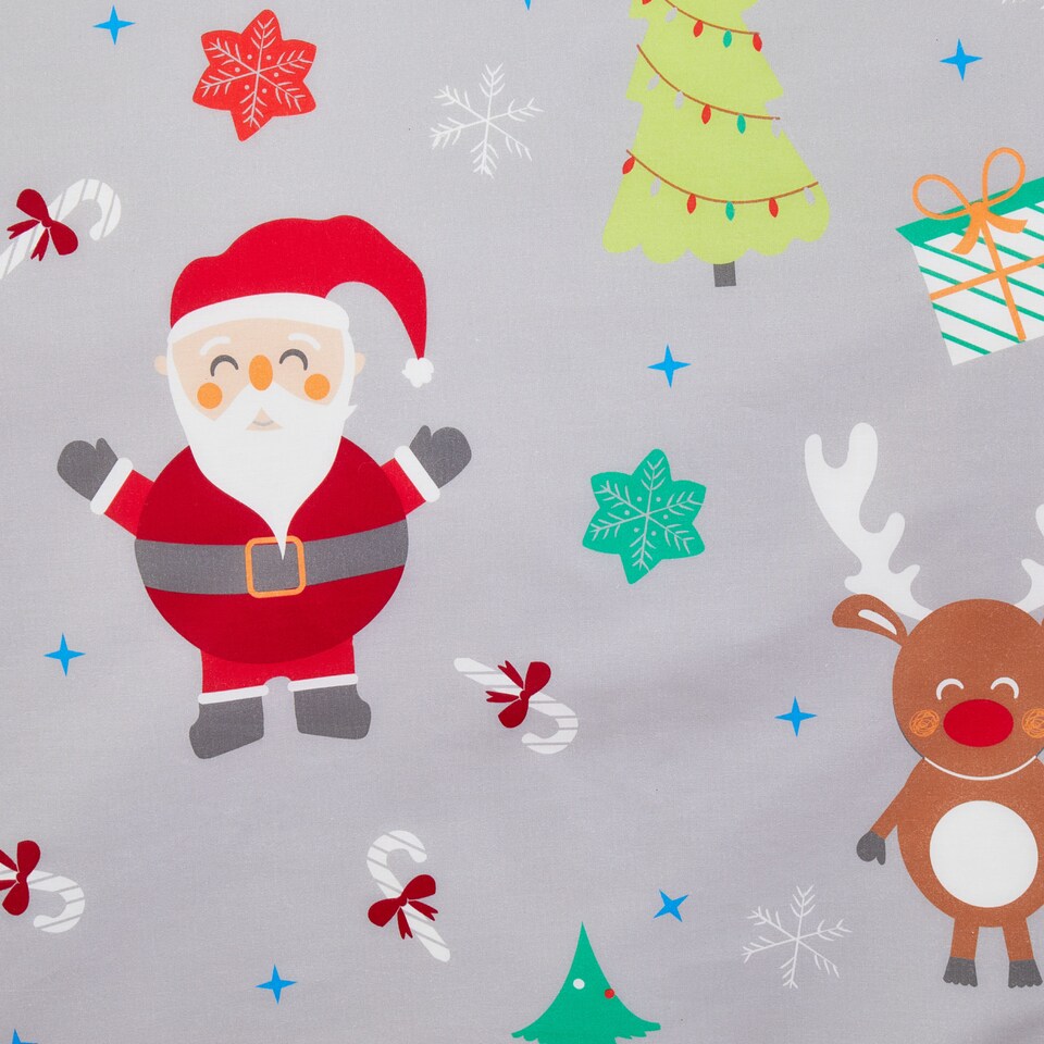 image 1 of Fusion Elf & Santa Duvet Cover Set Grey
