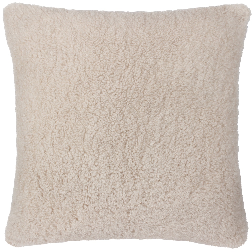 image 1 of Yard Olann Faux Shearling Cushion, Natural, 45 x 45cm