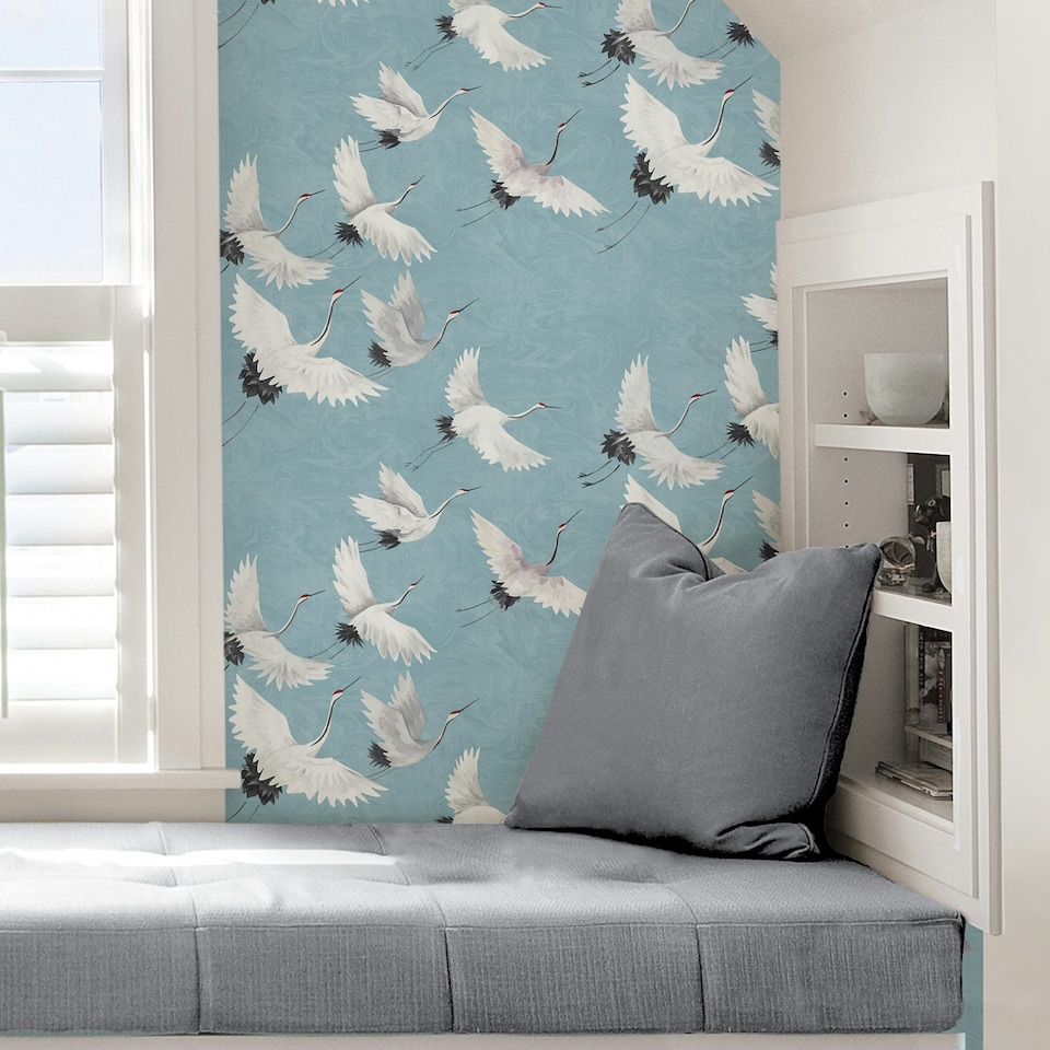 image 1 of NuWallpaper NU2680 Halcyon Peel & Stick Wallpaper, Blue Multi