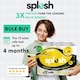 image 3 of Splesh Quilted Luxury Fresh Lemon Fragrance 3 Ply Toilet Tissue Paper 72 Rolls