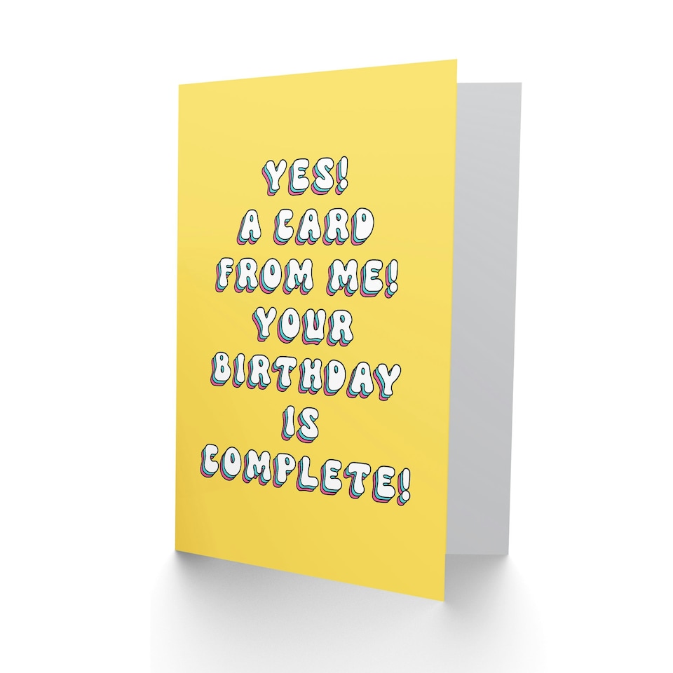 image 1 of Me Now Day Is Complete Fun Joke Humour Funny Birthday Card
