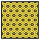 image 2 of Yellow & black geometric pattern (Picture Frame) Brown | M