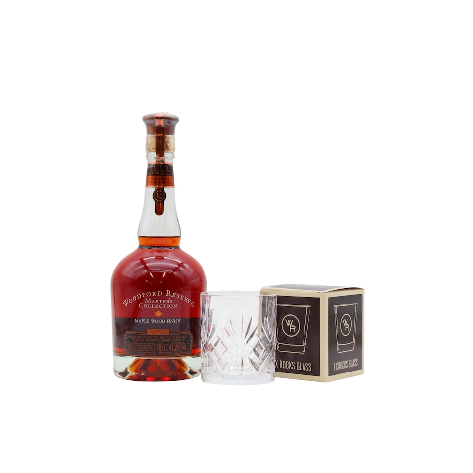 Woodford Reserve - Masters Collection - Maple Wood Finish Bourbon Whiskey (Includes Branded Glass)