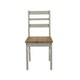image 2 of Dinea Grey Ladder Back Chair (Pair) Grey