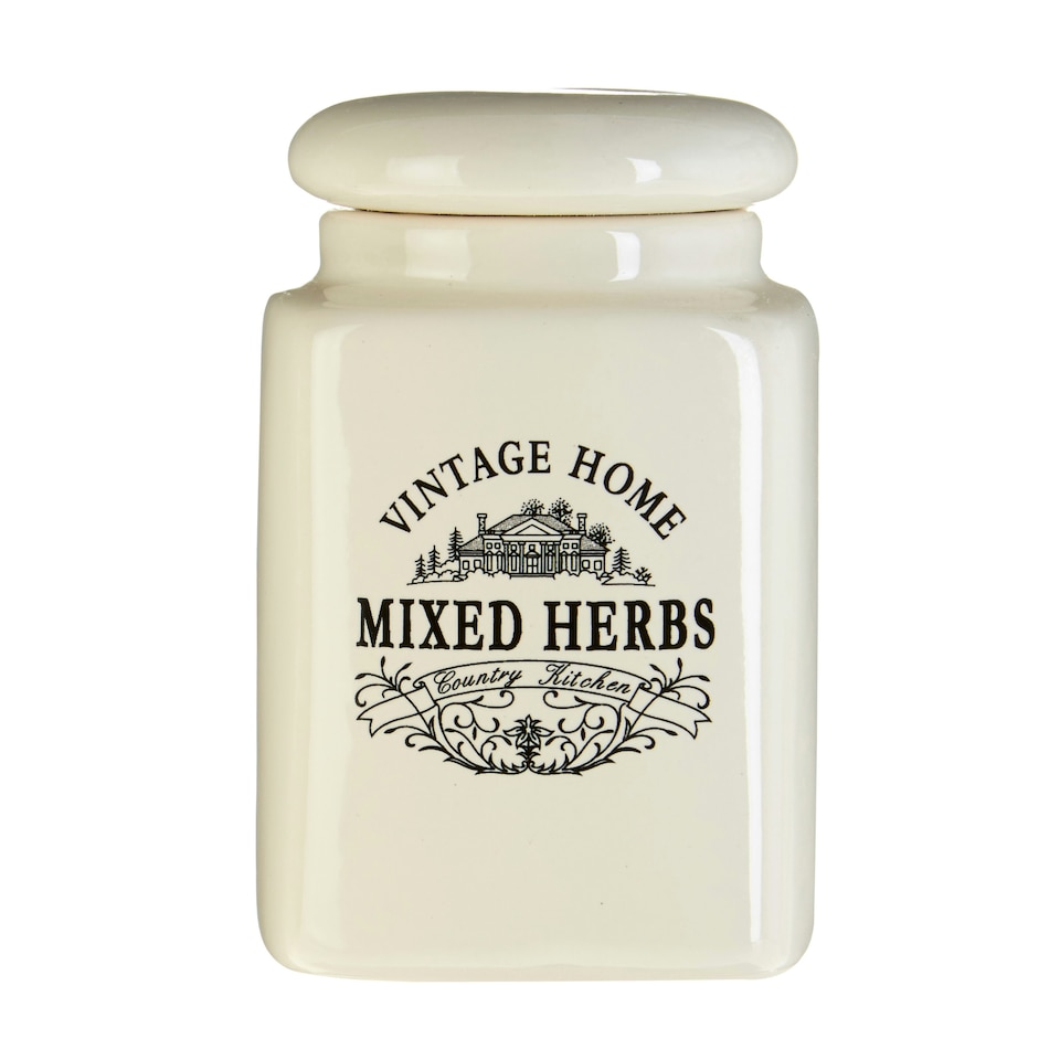 image 1 of Maison by Premier Vintage Home Set of Six Cream Spice Jars