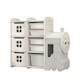 image 1 of Living and HomeTrain-Shaped Toy Storage Rack with Drawers - 96*33*85cm