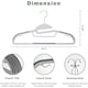 image 5 of Dyzi White Plastic Coat Hangers Pack of 30