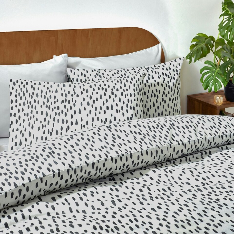 image 1 of Furn Dottie Printed Single Duvet Cover Set Multi | Single