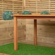 image 10 of Grasmere Outdoor 6 Person Rectangular Wooden Garden Patio Table