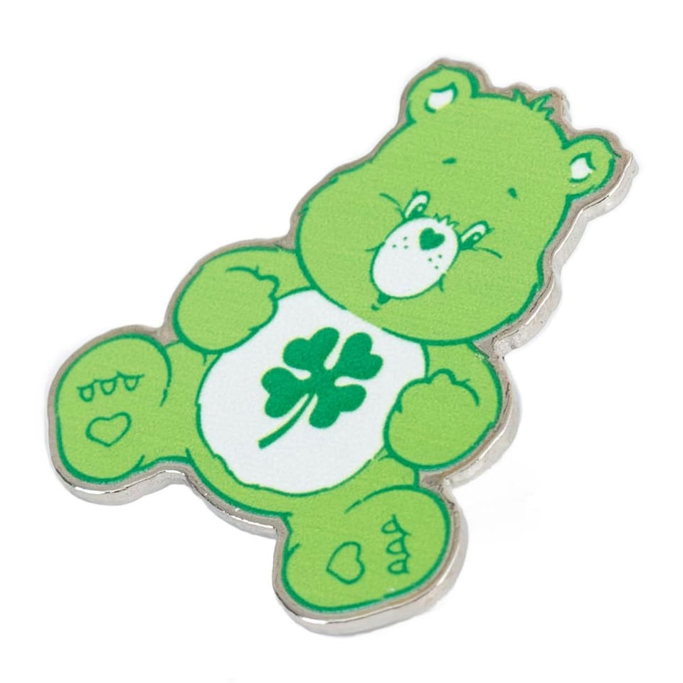 image 1 of Care Bears Good Luck Bear Badge - Green - One Size