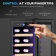 image 6 of HOMCOM Freestanding / Built-in Wine Cooler Fridge, 19 Bottle, Black | Black