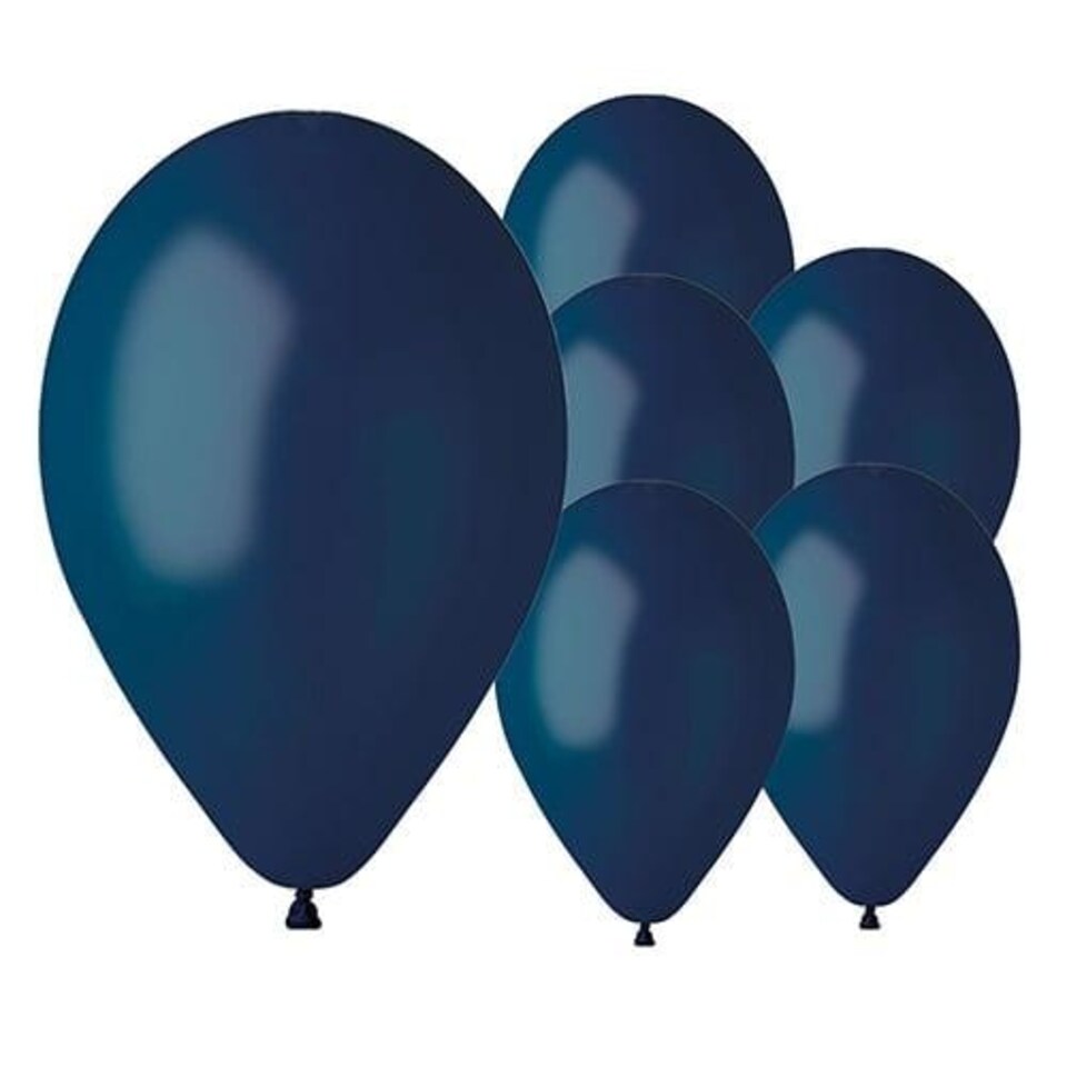 image 1 of Navy Dark Blue Bio Latex Balloons 33cm / 13 in - Pack of 10