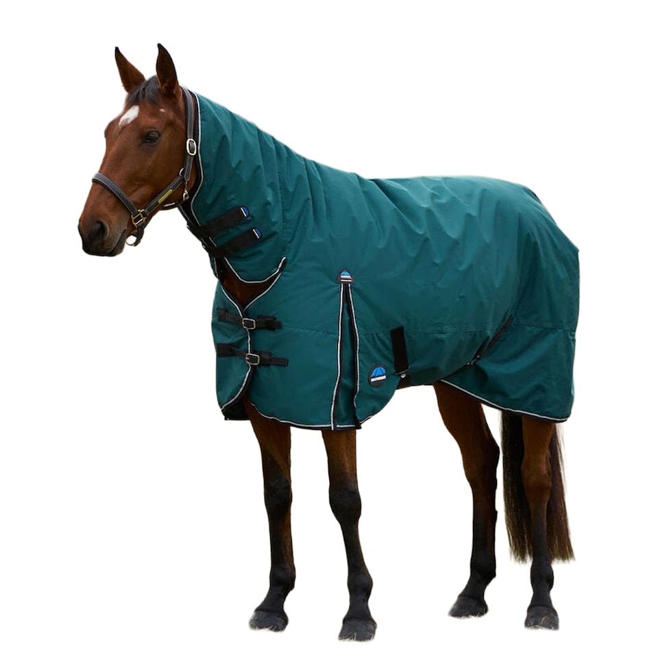 image 1 of Weatherbeeta Comfitec Classic Combo Neck 360g Horse Turnout Rug | Green | Forest Green/Black | 5Ft | 1