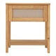 image 2 of Corona Rattan Side Table - L50 x W50 x H55 cm - Distressed Wax Pine/Rattan Effect Brown