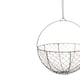image 2 of Outdoor Hanging Wired Netted Basket - Mild Steel - L30 x W30 x H40 cm - Zinc Black