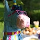 image 7 of Fax Potato 3pc Llama Pinata Set with Stick & Blindfold - Pink Stick