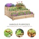 image 4 of Outsunny Wooden Raised Bed 3-Tier Planter Kit Elevated Plant Box 124x124x56cm