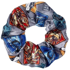 Harry Potter Hogwarts Houses Scrunchie - Grey/Blue/Red - One Size Multi | Grey
