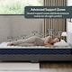 image 6 of Vida Designs Lisbon Single Ottoman Faux Leather Bed, Grey & Gel Memory Foam Pocket Spring Mattress, Single