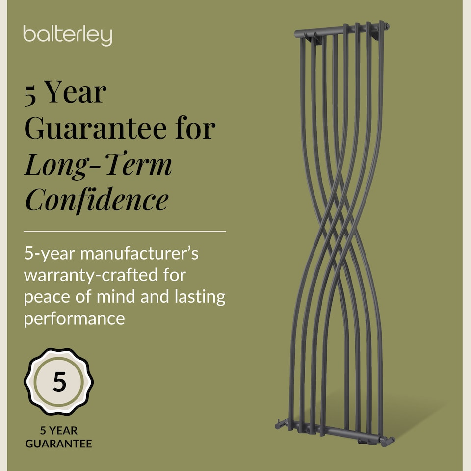 image 1 of Curved Designer Radiator 2020 BTU Anthracite 1775mm x 450mm | Grey | Anthracite | 1