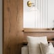 image 2 of Alora Mood Halston Dome Wall Lamp Contemporary Brushed Gold 1x E14