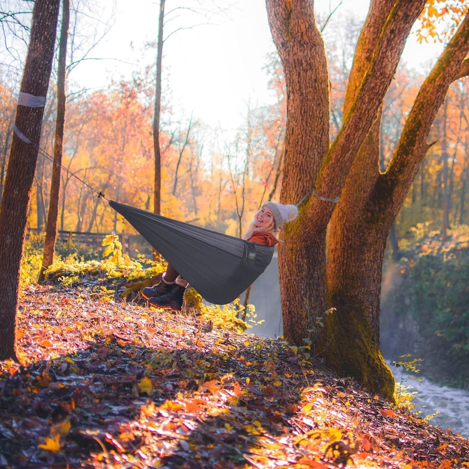 image 1 of Sub 6 Hammock - Ultralight Compact Travel Hammock | Grey | Grey | One Size | 1