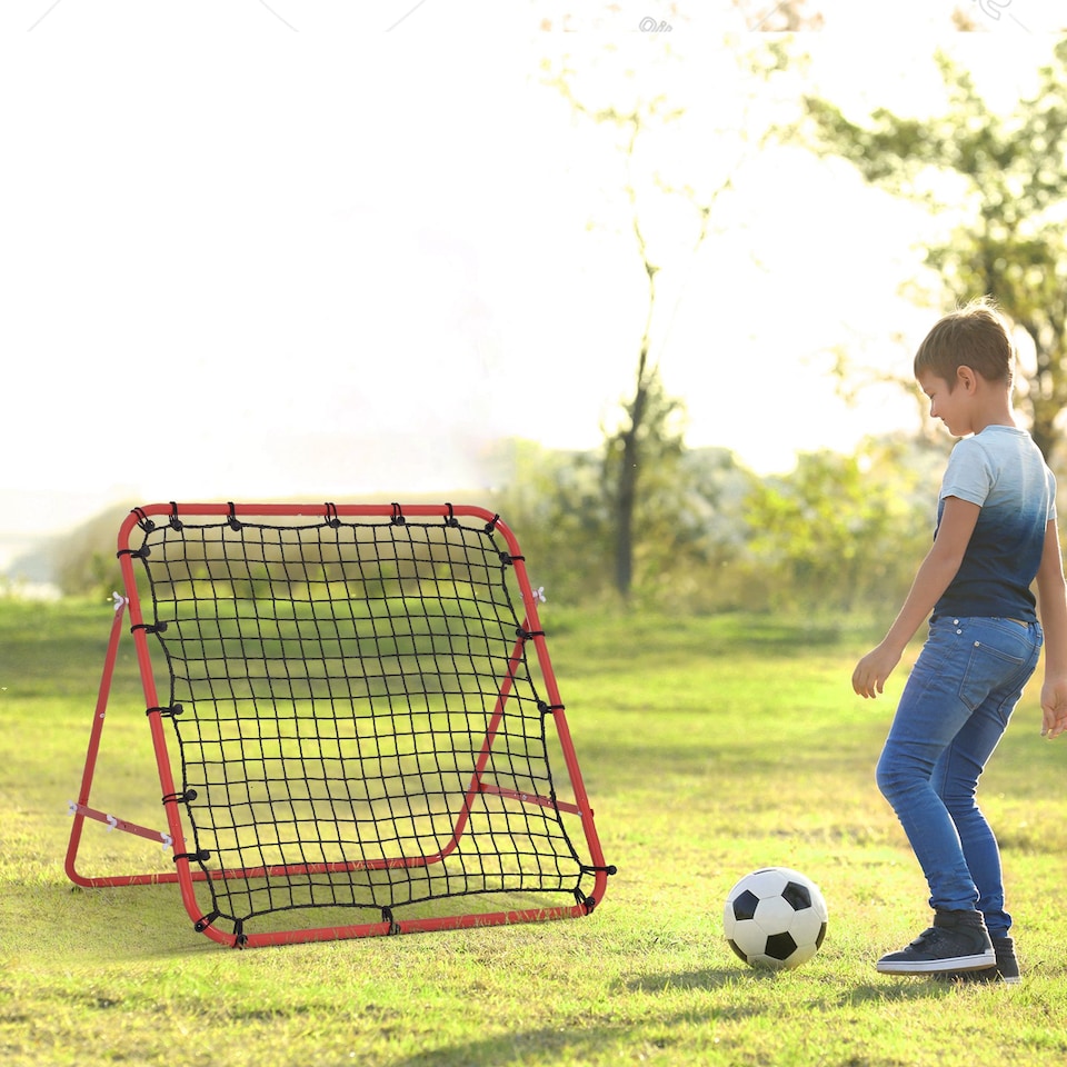 image 1 of HOMCOM Rebounder Net Goal for Kids, Adults, Baseball, Football Training
