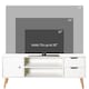 image 8 of HOMCOM Modern TV Stand W/ Storage Shelf Media Console Table Entertainment Center