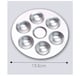 image 3 of 13.5cm Aluminium Painting 6 Well Round Paint Palette