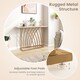 image 7 of COSTWAY 120cm Console Table Modern Entryway Table White