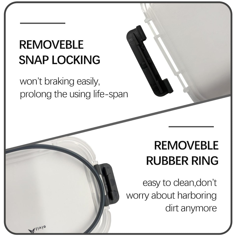 image 1 of Alivio Pack of 10 Food Storage Containers, Meal Prep Containers with Leakproof Lid, Airtight Lunch Box, Microwave, Oven, Freezer & Dishwasher Glass Storage Box (Transparent, Set of 10pc)