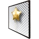 image 1 of Golden star balloon (Picture Frame) Brown | L