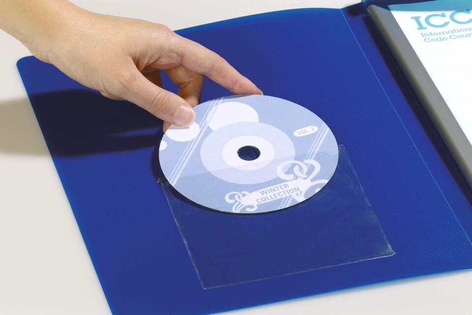 image 1 of Durable POCKETFIX Self-Adhesive Clear CD\DVD Sleeve Pocket | 100 Pack