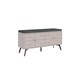 image 1 of Decortie Dune Shoe Storage Bench 107x35x55cm Mocha Grey