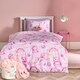 image 1 of OHS Kids Unicorn Microfibre Bedding Set Duvet Cover with Pillowcase | Purple | Lilac | Single