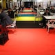 image 5 of 10 Metres Exhibition Quality Ribbed Heavy Duty Red Carpet Runner 2 Metres Wide