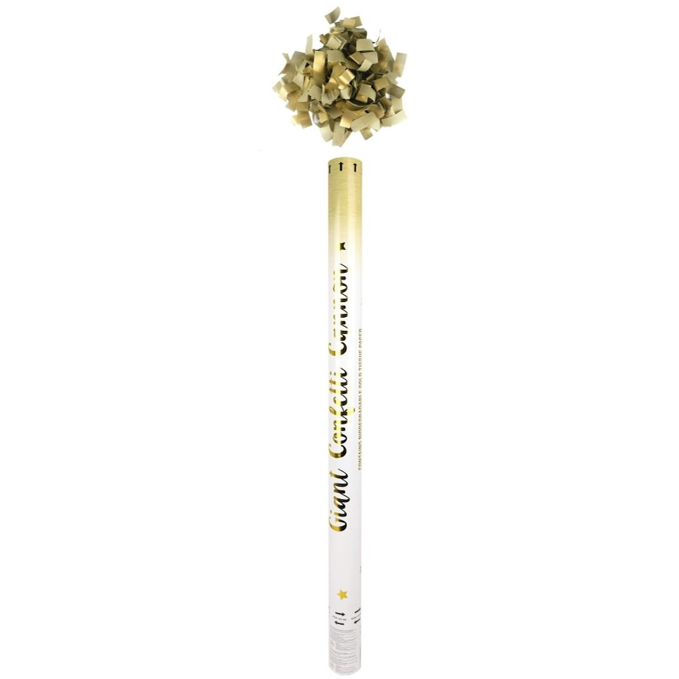 Single Gold Paper Confetti Shooters 80cm