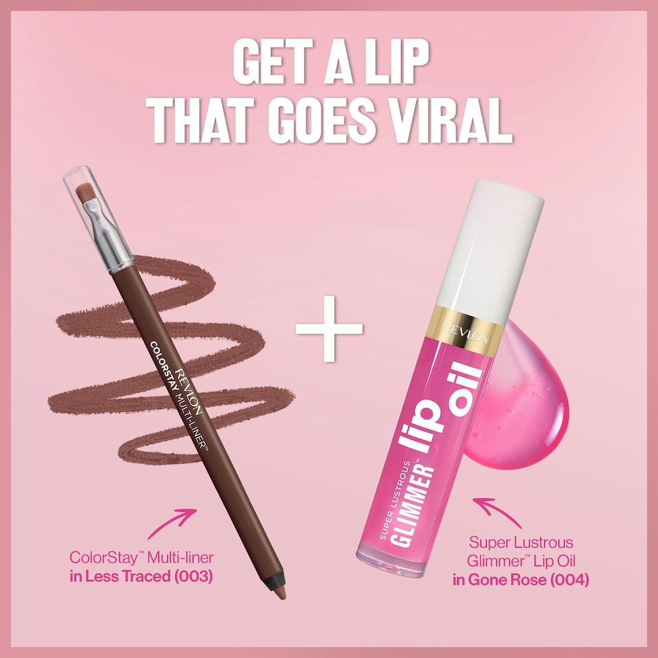 image 1 of REVLON Super Lustrous Glimmer Lip Oil, Moisturizing & Tinted, Shiny Finish, Made with Plant-Based Squalane, Healthy Juicy Lips, Non Sticky Feel, Glow Mama N/A