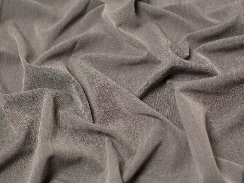 Minerva Core Range Grey Poly Viscose Stretch Woven Suiting Fabric for Dressmaking, 143cm / 56" Wide - per metre
