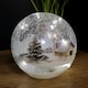 image 5 of 15cm Festive Christmas Crackle Effect Glass Lodge Scene LED Light Ball