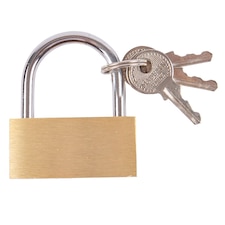 Blackspur Brass Padlock - 5cm | Gold | Brass