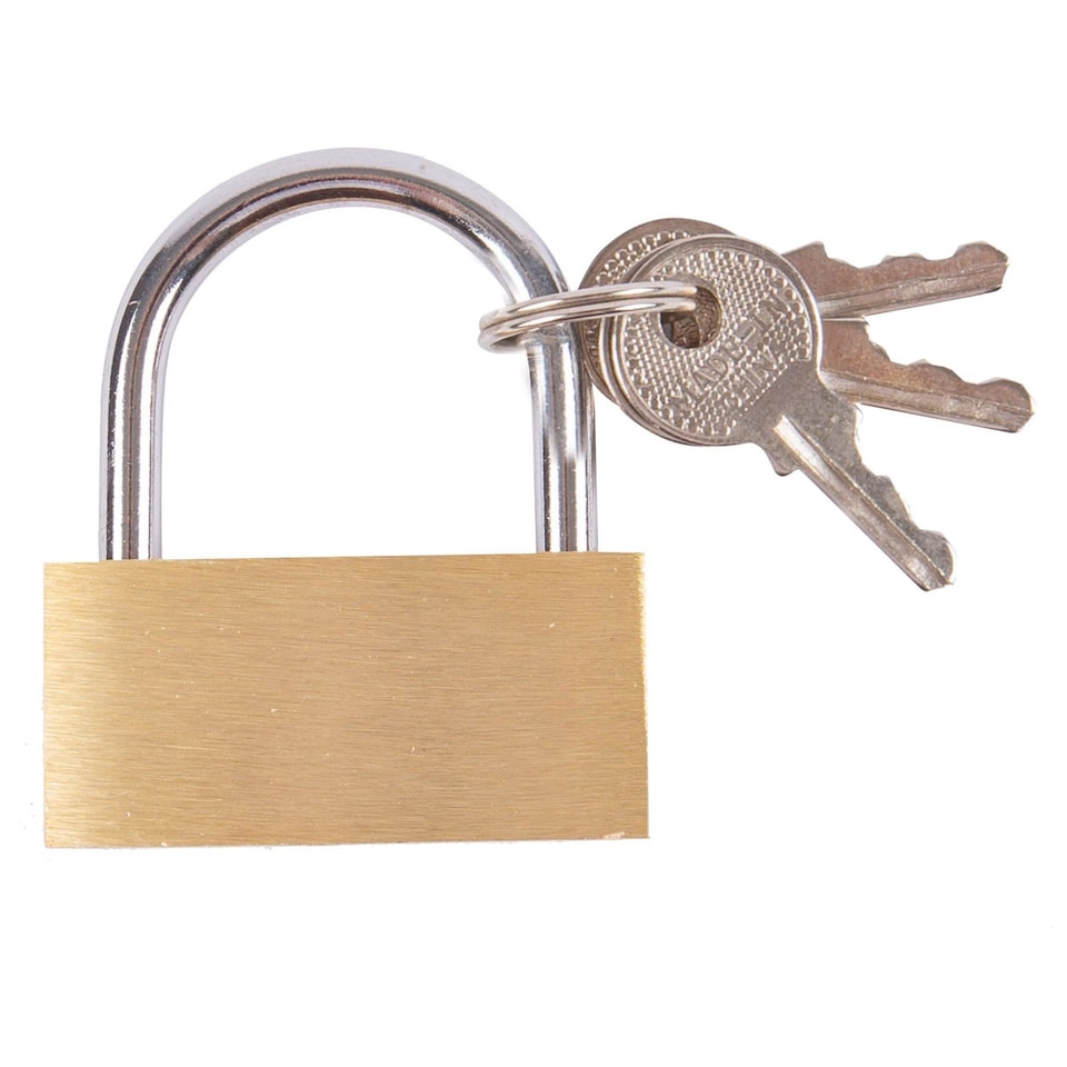 Blackspur Brass Padlock - 5cm | Gold | Brass