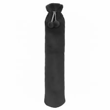 Soft Long Hot Water Bottle Perfect for Back Neck Leg Pain Relief | Grey