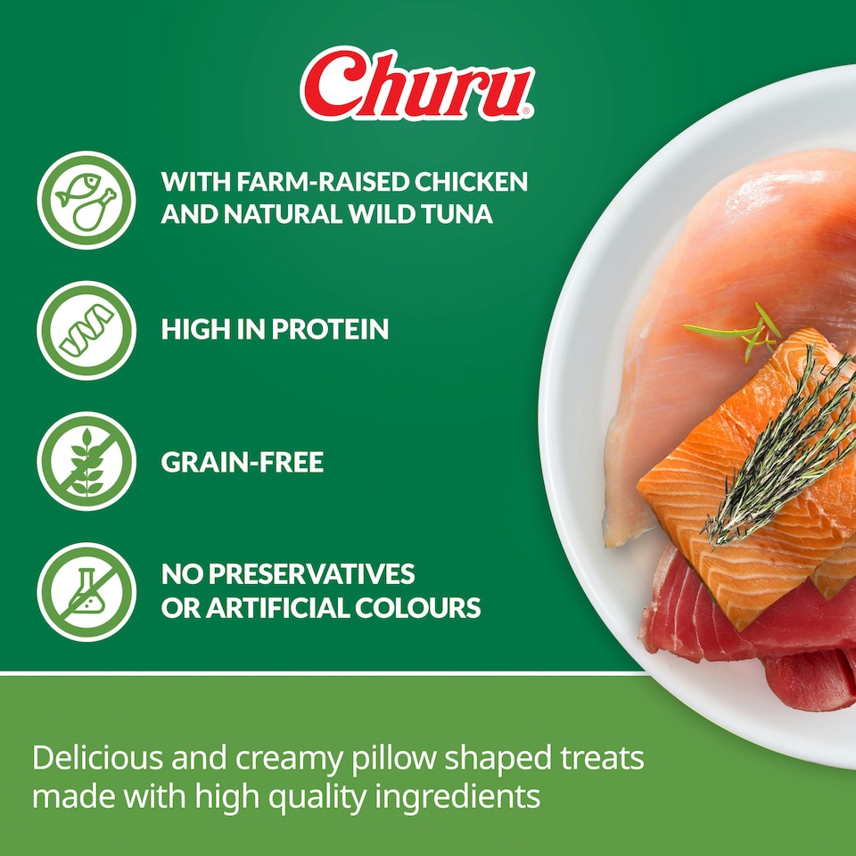 image 1 of Churu Rolls: Chicken & Salmon (64 x 12g total)