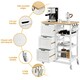 image 4 of Yaheetech 84.5 cm H Kitchen Storage Serving Cart