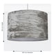 image 7 of First Choice Lighting Grey Crushed Velvet Easy Fit Light Shade Grey