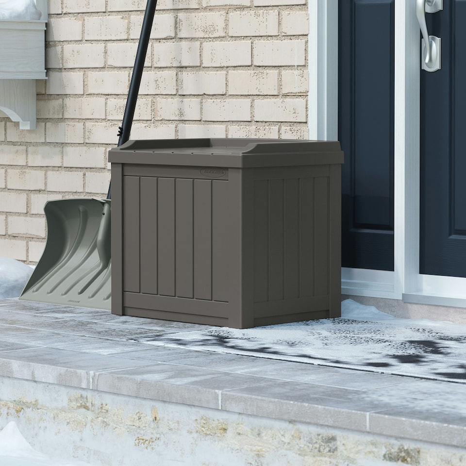 image 1 of Suncast Florida 83L Storage Box - Stone Grey Grey